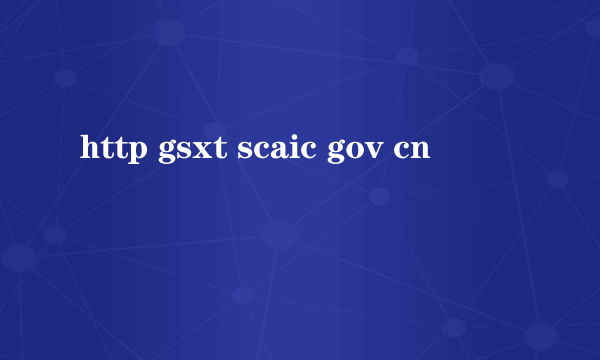 http gsxt scaic gov cn