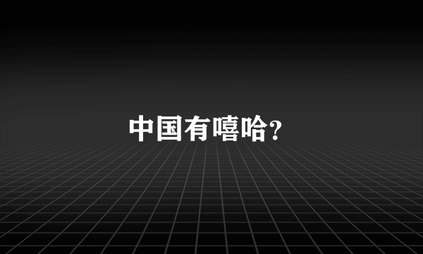 中国有嘻哈？