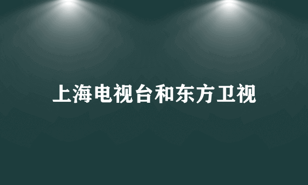 上海电视台和东方卫视