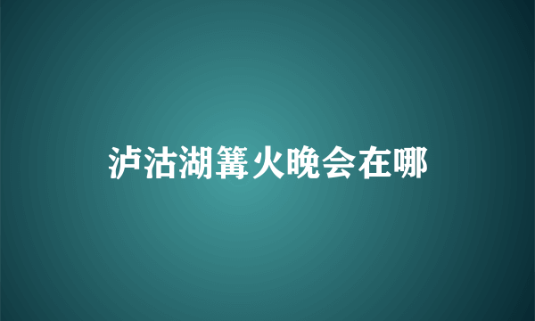 泸沽湖篝火晚会在哪