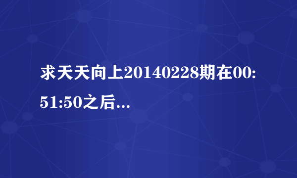 求天天向上20140228期在00:51:50之后的背景音乐，主持人学舞蹈动作的配乐