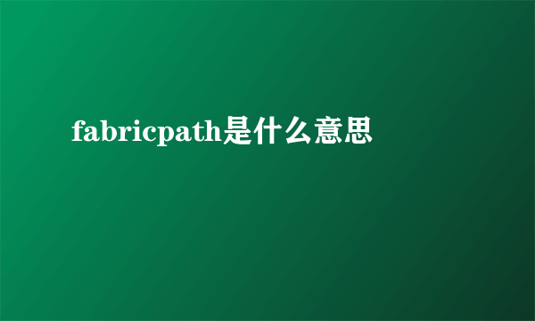 fabricpath是什么意思