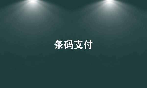 条码支付