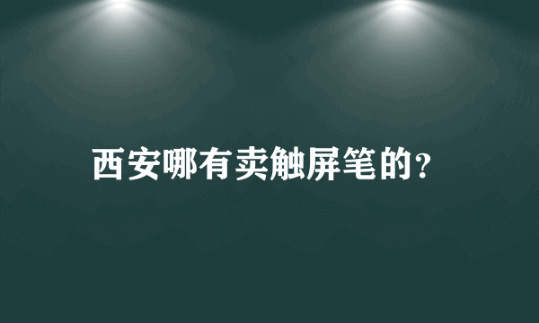 西安哪有卖触屏笔的？