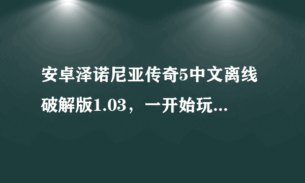 安卓泽诺尼亚传奇5中文离线破解版1.03，一开始玩得起，后来就黑屏退出，谷歌服务框架有，求解决方法