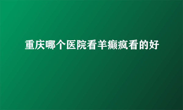 重庆哪个医院看羊癫疯看的好