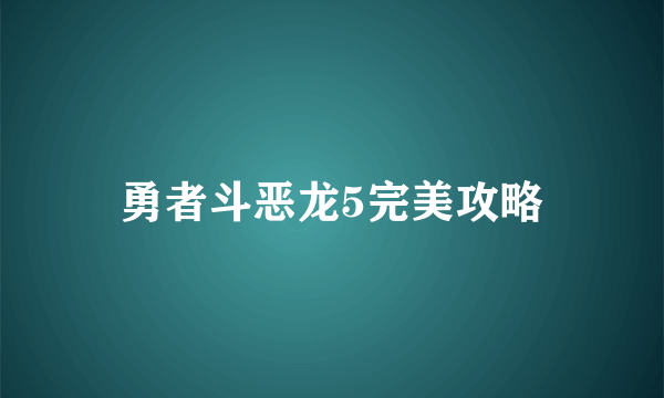 勇者斗恶龙5完美攻略