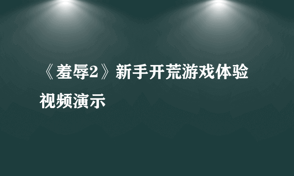 《羞辱2》新手开荒游戏体验视频演示