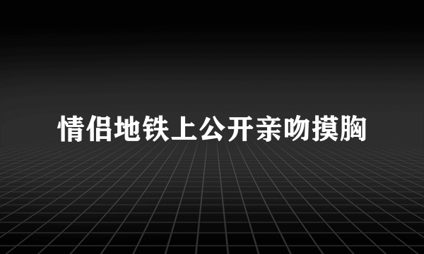 情侣地铁上公开亲吻摸胸