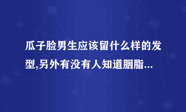 瓜子脸男生应该留什么样的发型,另外有没有人知道胭脂鱼发型，介绍一下