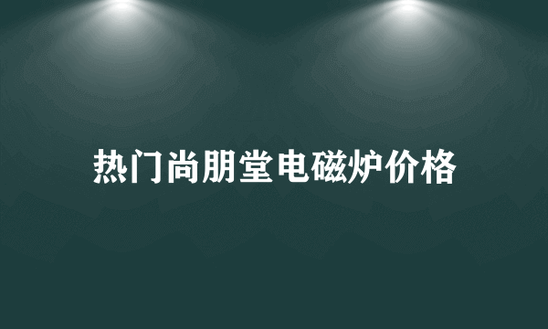 热门尚朋堂电磁炉价格