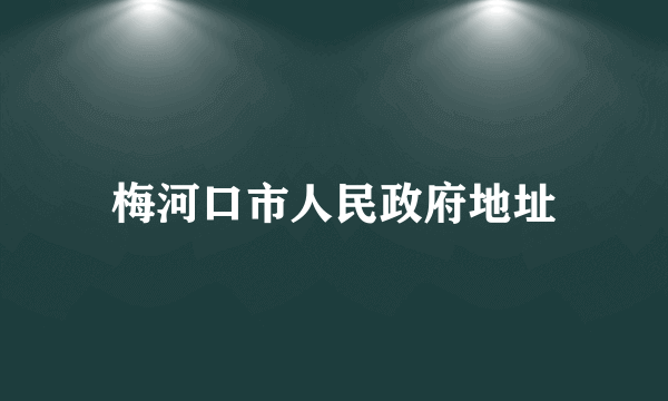 梅河口市人民政府地址