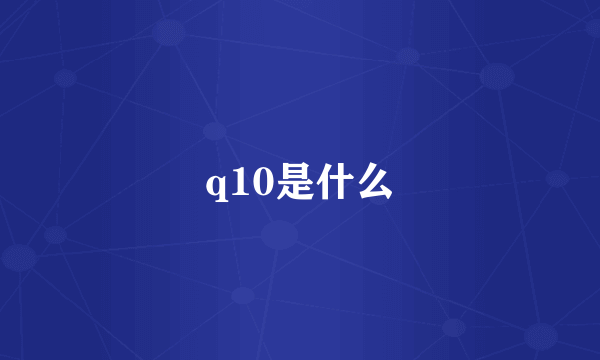 q10是什么