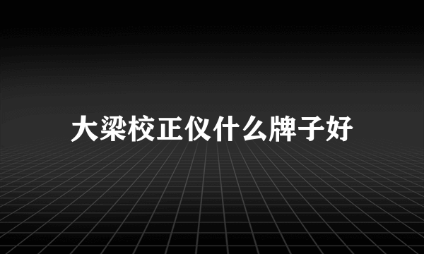 大梁校正仪什么牌子好