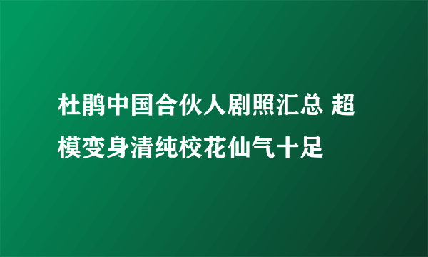 杜鹃中国合伙人剧照汇总 超模变身清纯校花仙气十足