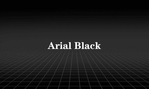 Arial Black