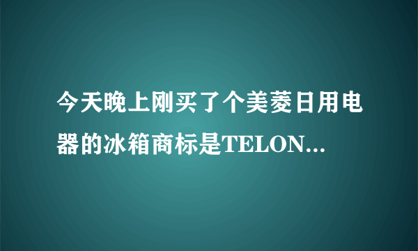 今天晚上刚买了个美菱日用电器的冰箱商标是TELON请问一下是冒牌货吧？