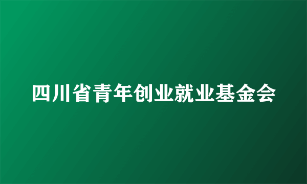 四川省青年创业就业基金会