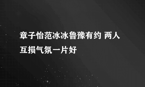 章子怡范冰冰鲁豫有约 两人互损气氛一片好