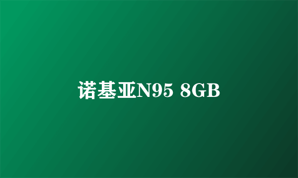 诺基亚N95 8GB