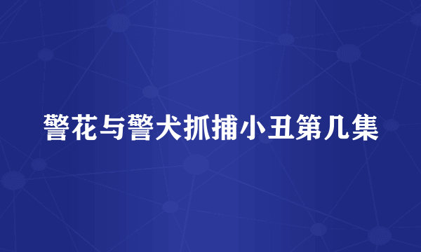 警花与警犬抓捕小丑第几集