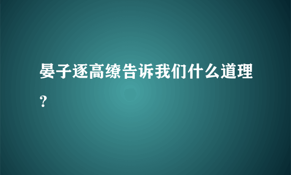 晏子逐高缭告诉我们什么道理？