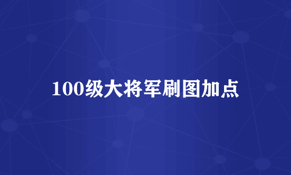 100级大将军刷图加点