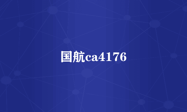 国航ca4176