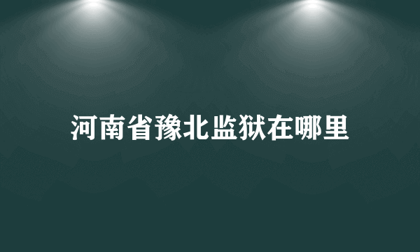 河南省豫北监狱在哪里