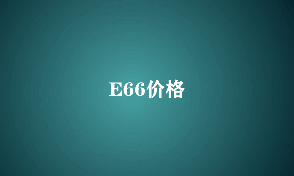 E66价格