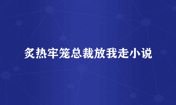 炙热牢笼总裁放我走小说