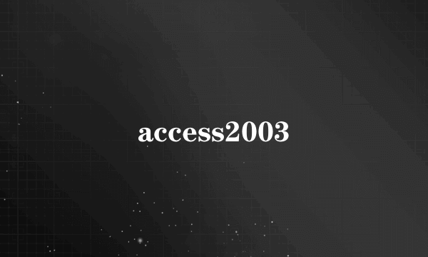 access2003