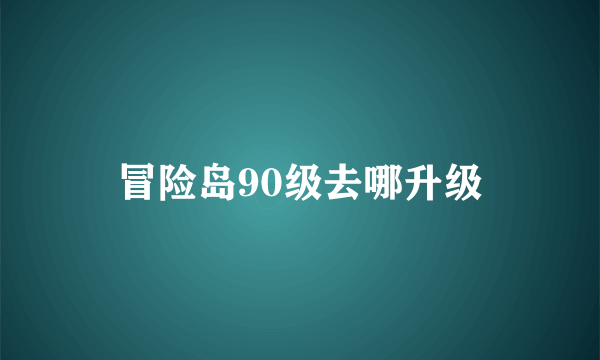 冒险岛90级去哪升级