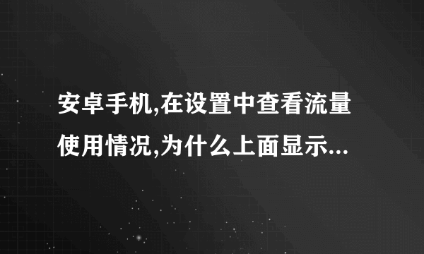 安卓手机,在设置中查看流量使用情况,为什么上面显示已删除的应用程序,使用了许多流量,为什么啊