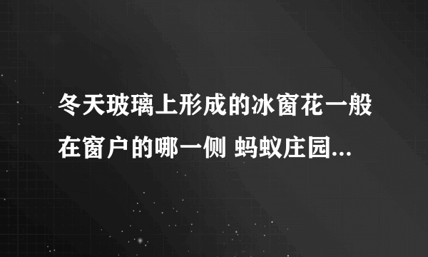 冬天玻璃上形成的冰窗花一般在窗户的哪一侧 蚂蚁庄园今日答案12月20日