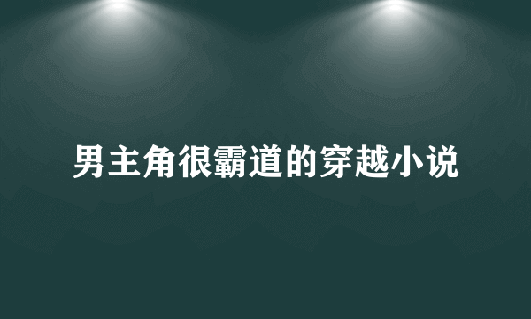 男主角很霸道的穿越小说