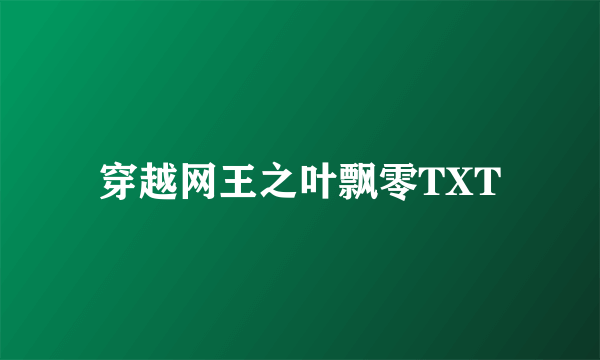 穿越网王之叶飘零TXT