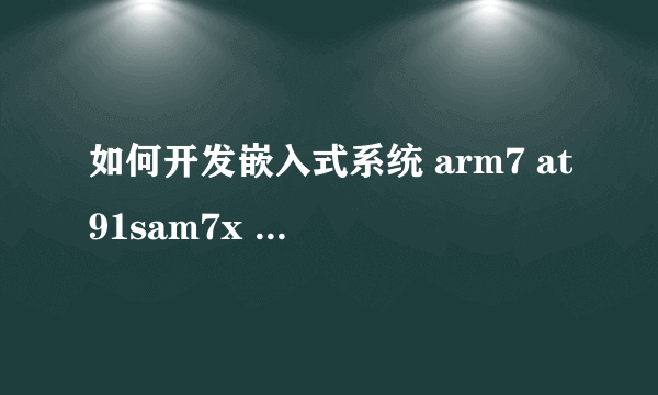 如何开发嵌入式系统 arm7 at91sam7x lwip