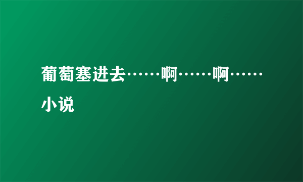 葡萄塞进去……啊……啊……小说