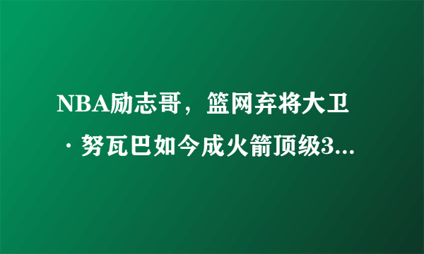 NBA励志哥，篮网弃将大卫·努瓦巴如今成火箭顶级3D，篮网后悔吗？