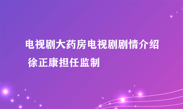 电视剧大药房电视剧剧情介绍 徐正康担任监制