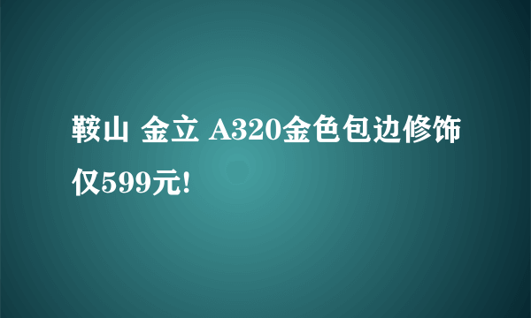 鞍山 金立 A320金色包边修饰仅599元!