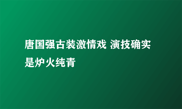 唐国强古装激情戏 演技确实是炉火纯青