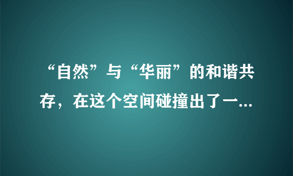 “自然”与“华丽”的和谐共存，在这个空间碰撞出了一种精致的美...