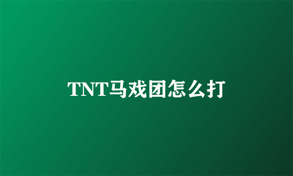 TNT马戏团怎么打