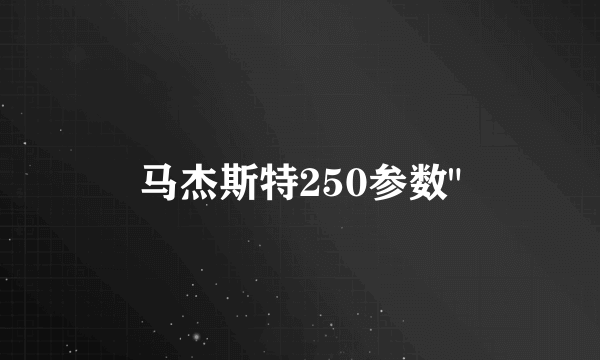 马杰斯特250参数