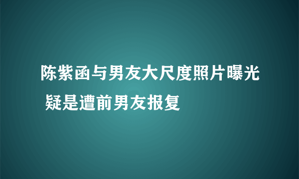 陈紫函与男友大尺度照片曝光 疑是遭前男友报复