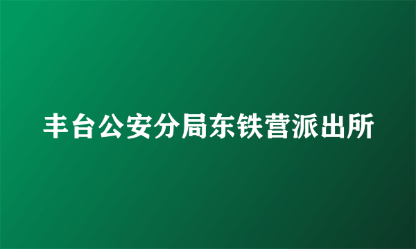 丰台公安分局东铁营派出所