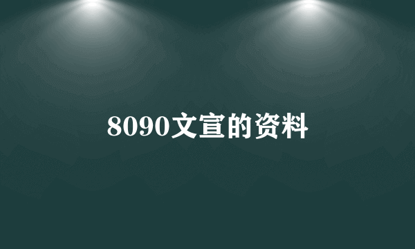 8090文宣的资料