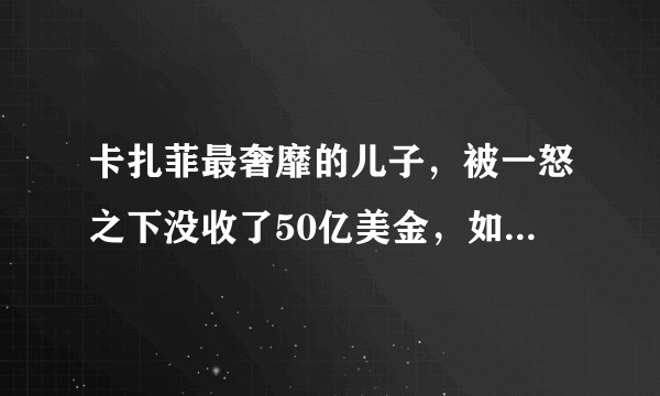 卡扎菲最奢靡的儿子，被一怒之下没收了50亿美金，如今怎么样了？